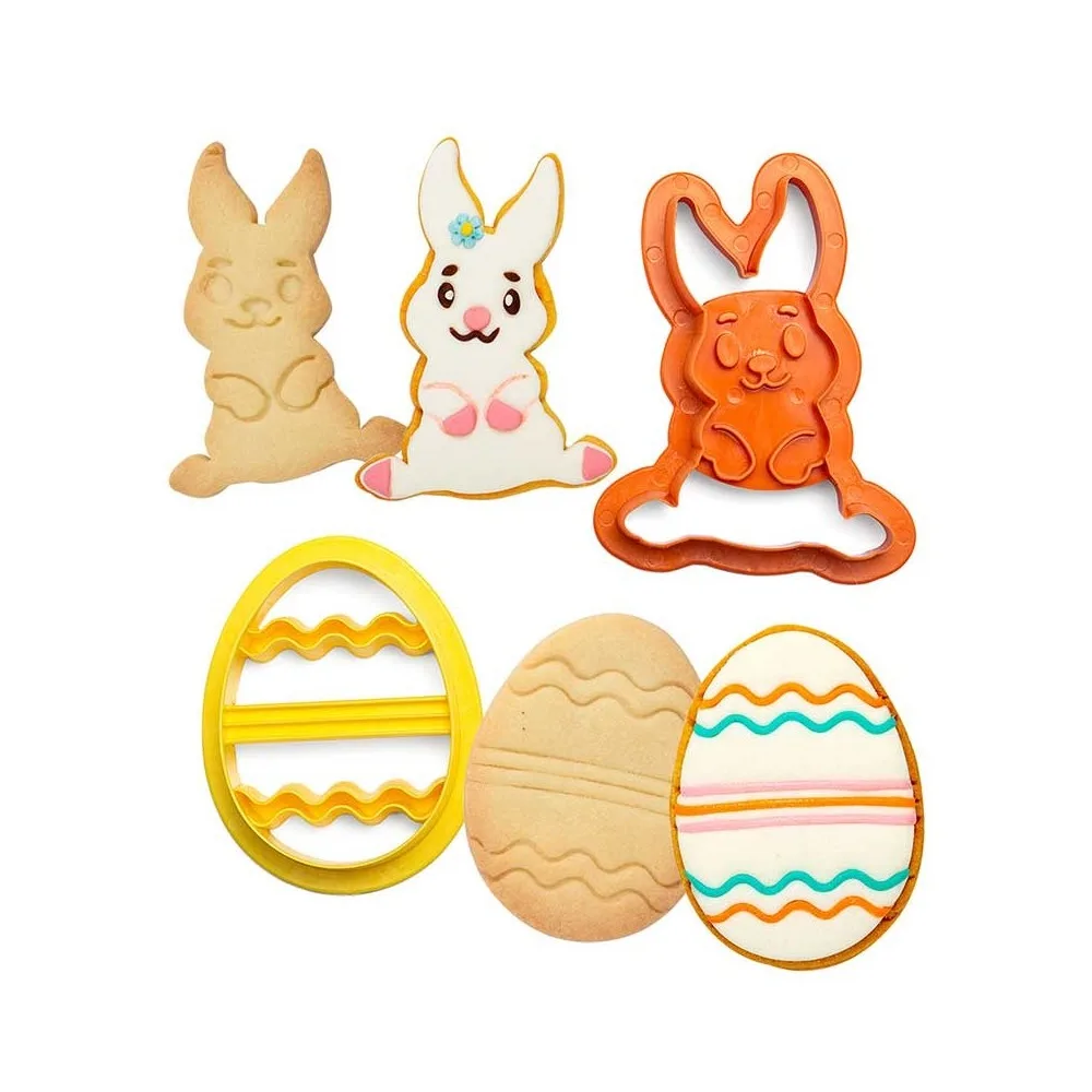 Cookie Cutters Πασχαλινά 2 τμχ λαγός - αυγό - Image 2
