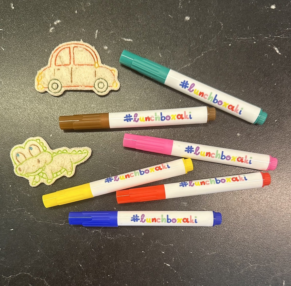 Μαρκαδόροι με βρώσιμα χρώματα - σετ των 6 - Image 2