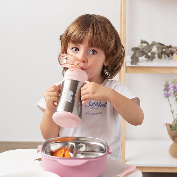 Παγούρι Θερμός με Λαβές Lovely Bunny 280ml.6+Μ - Image 4