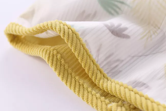 Σαλιάρα Αδιάβροχη Υφασμάτινη με μανίκια και τσέπη ροζ με κουκουβάγια - Image 7