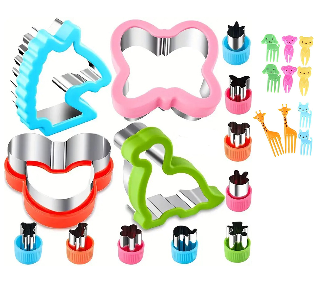 Σετ κόφτες ψωμιού/ ζύμης, κόφτες λαχανικών και food picks 23 τμx