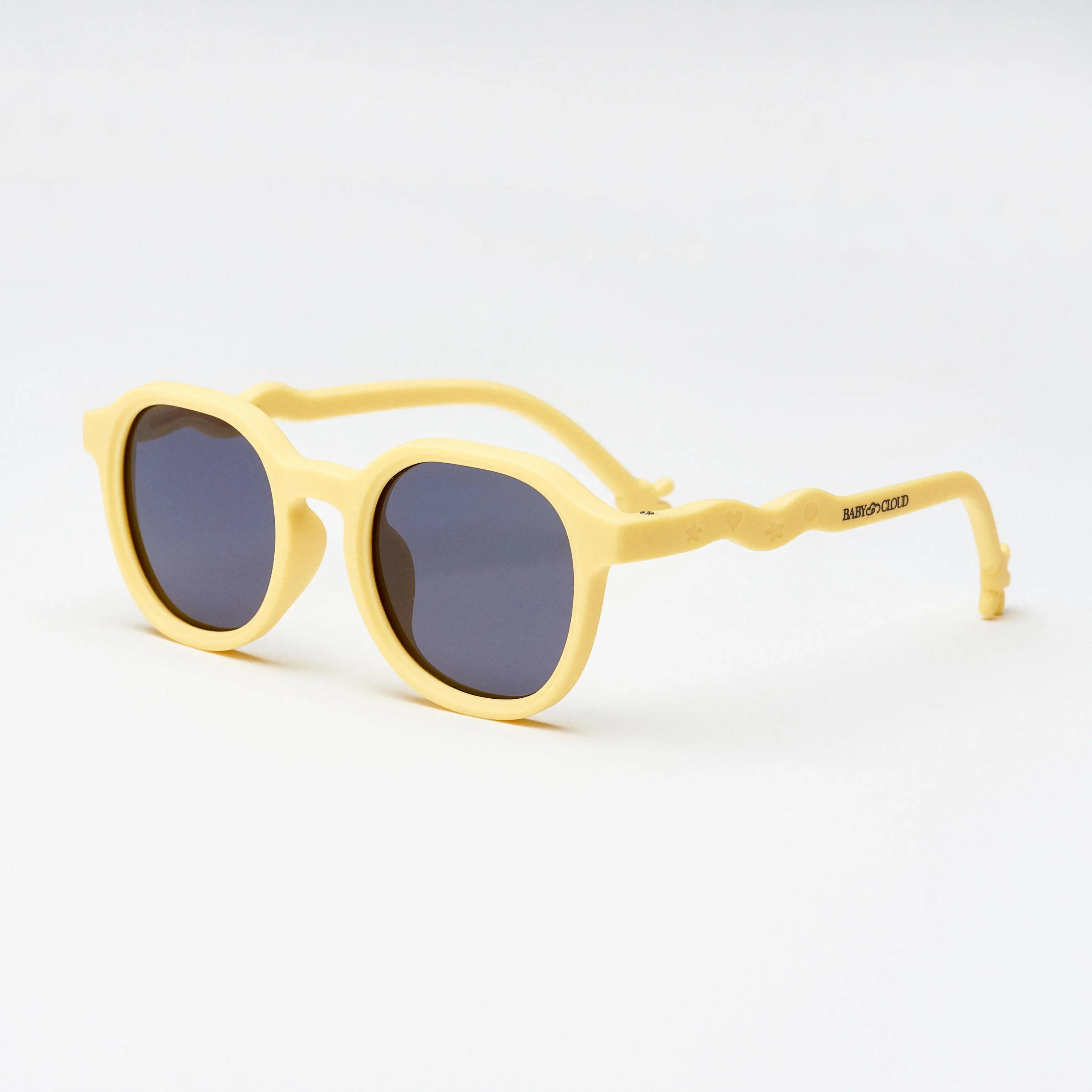 Παιδικά Γυαλιά Ηλίου "Baby Cloud" Wavy Palm Yellow UV400 5+ ετών (12.4 x 13.0 εκ.) - Image 3