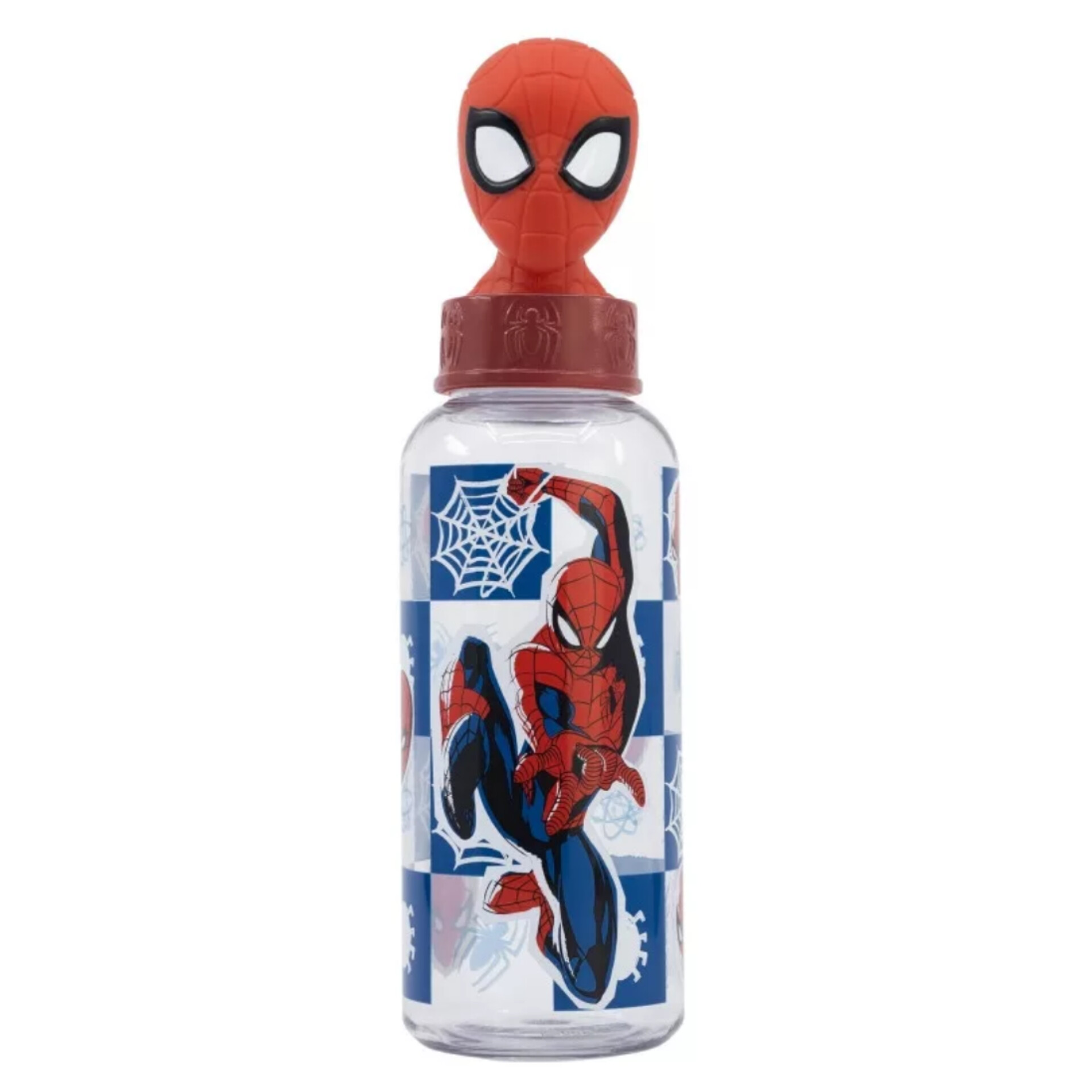 Spider-man Grid 3D Figurine Plastic Water Bottle 560 ml