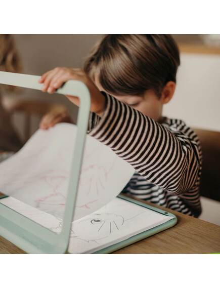 KIDYWOLF: Tablet ζωγραφικής με φως, 2 όψεων με οθόνη LΕD & μαυροπίνακα - Image 3