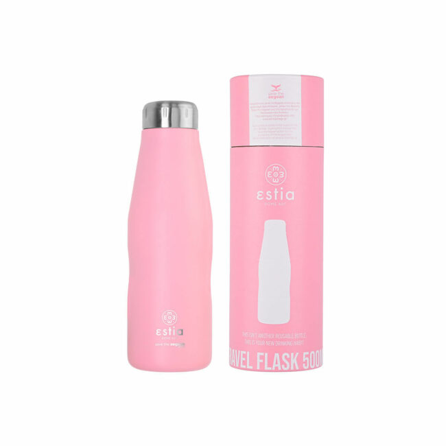 ESTIA ΘΕΡΜΟΣ TRAVEL FLASK SAVE THE AEGEAN 500ml BLOSSOM ROSE