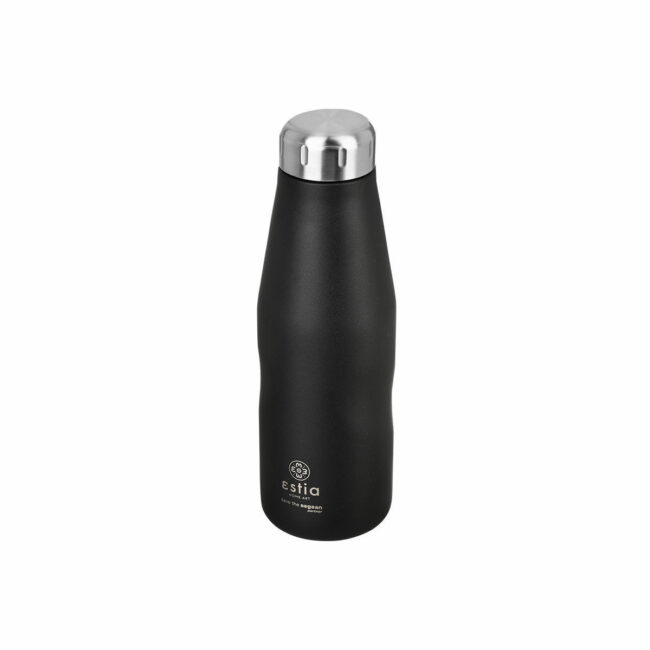 Alternative view of ESTIA ΘΕΡΜΟΣ TRAVEL FLASK SAVE THE AEGEAN 500ml MIDNIGHT BLACK
