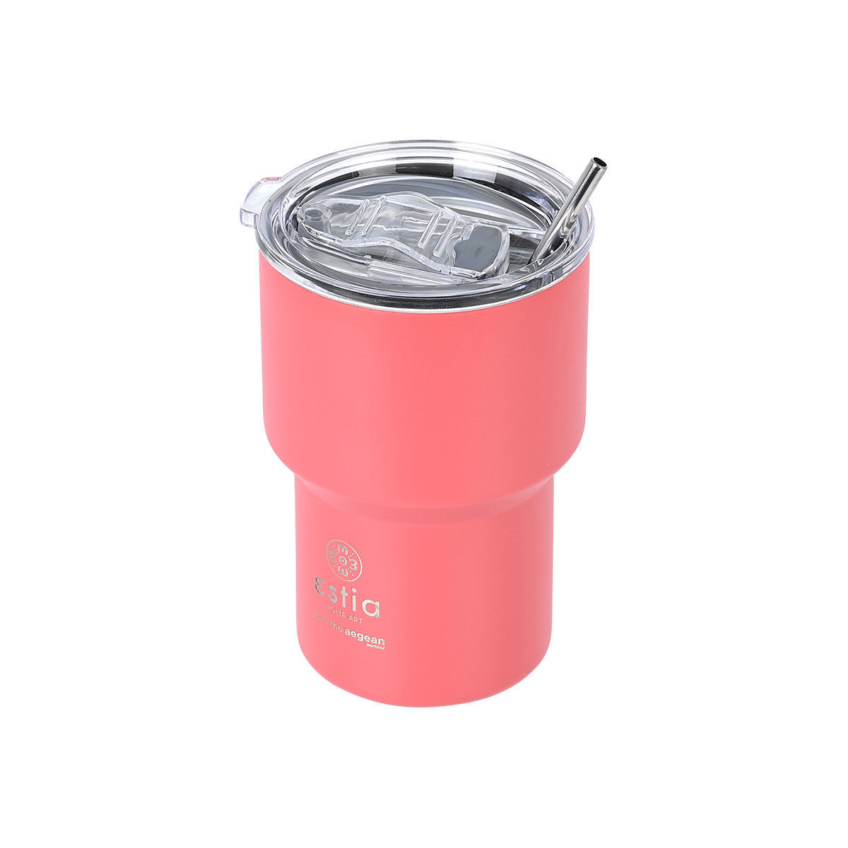 ESTIA ΘΕΡΜΟΣ MUG LITE SAVE THE AEGEAN 400ml FUSION CORAL - Image 2