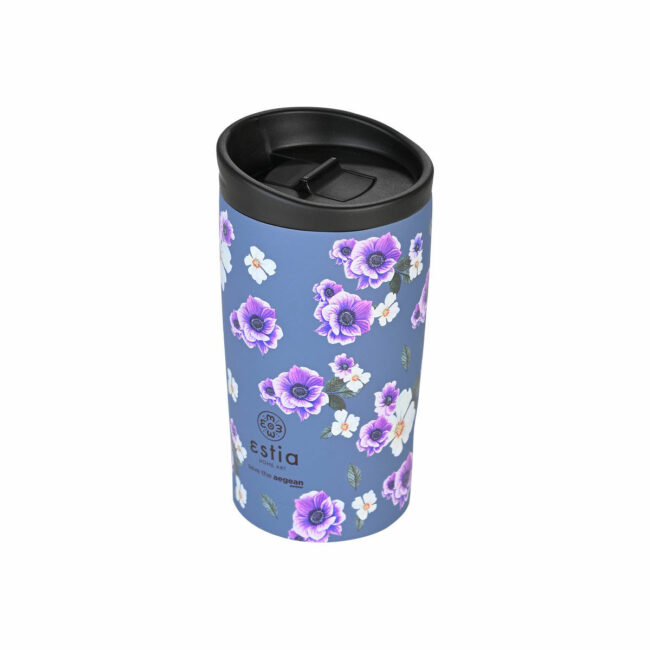 Alternative view of ESTIA ΘΕΡΜΟΣ TRAVEL MUG SAVE THE AEGEAN 350ml GARDEN BLUE
