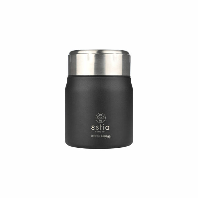 Alternative view of ESTIA ΘΕΡΜΟΣ LUNCH POT SAVE THE AEGEAN 0.5lt MIDNIGHT BLACK