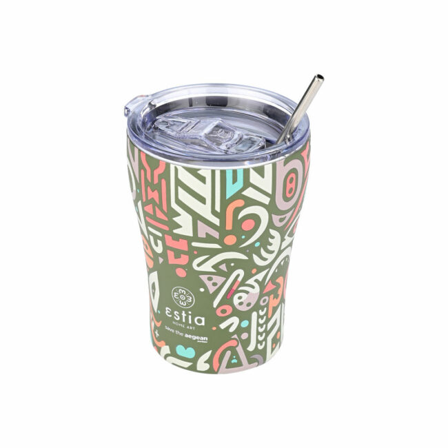 Alternative view of ESTIA ΘΕΡΜΟΣ COFFEE MUG SAVE THE AEGEAN 350ml GEOVIVID