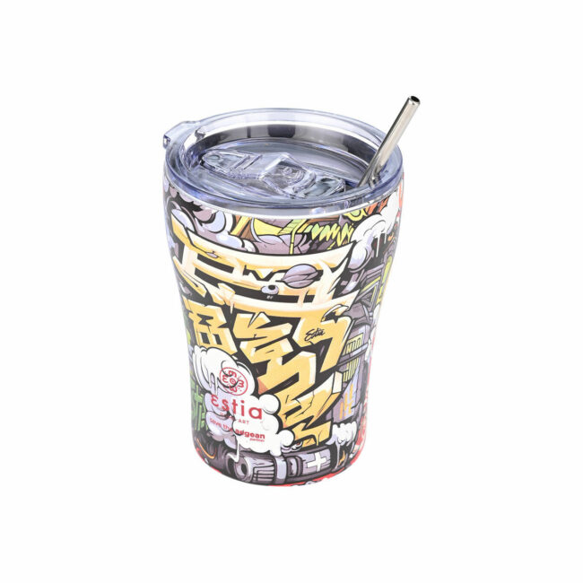 Alternative view of ESTIA ΘΕΡΜΟΣ COFFEE MUG SAVE THE AEGEAN 350ml GRAFFITI RHYTHM