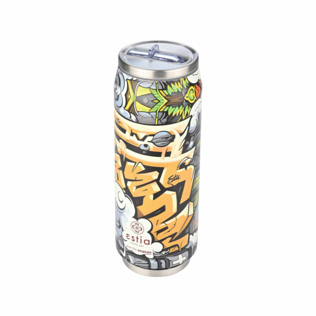 Alternative view of ESTIA ΘΕΡΜΟΣ TRAVEL CUP SAVE THE AEGEAN 500ml GRAFFITI RHYTHM