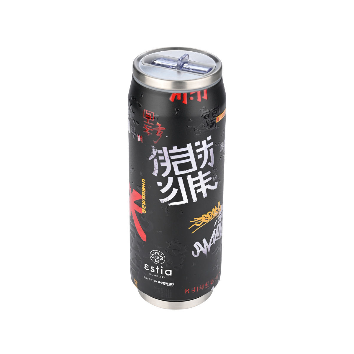 ESTIA ΘΕΡΜΟΣ TRAVEL CUP SAVE THE AEGEAN 500ml TOKYO UNDERGROUND - Image 2