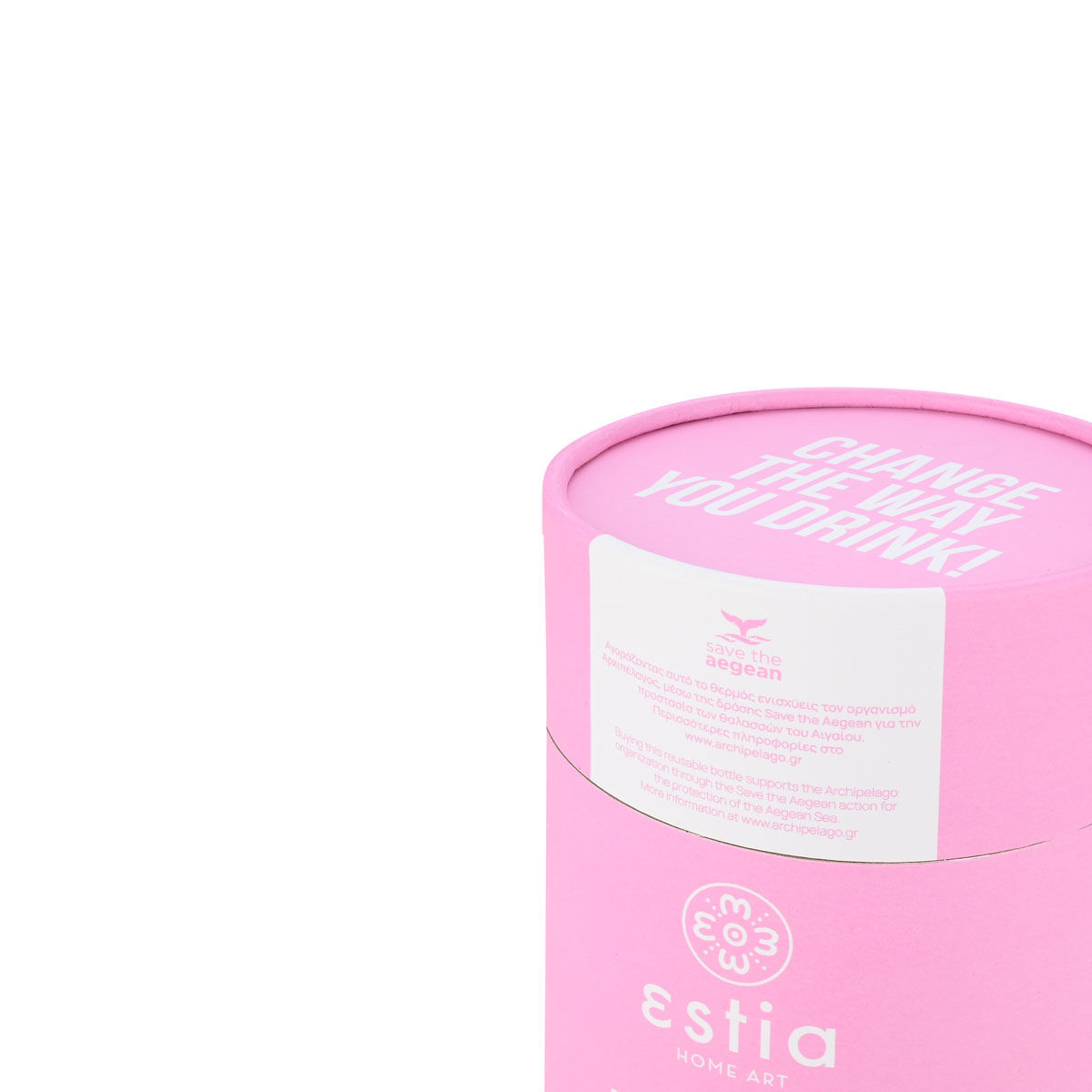 ESTIA ΘΕΡΜΟΣ COFFEE MUG SAVE THE AEGEAN 500ml BLOSSOM ROSE - Image 4