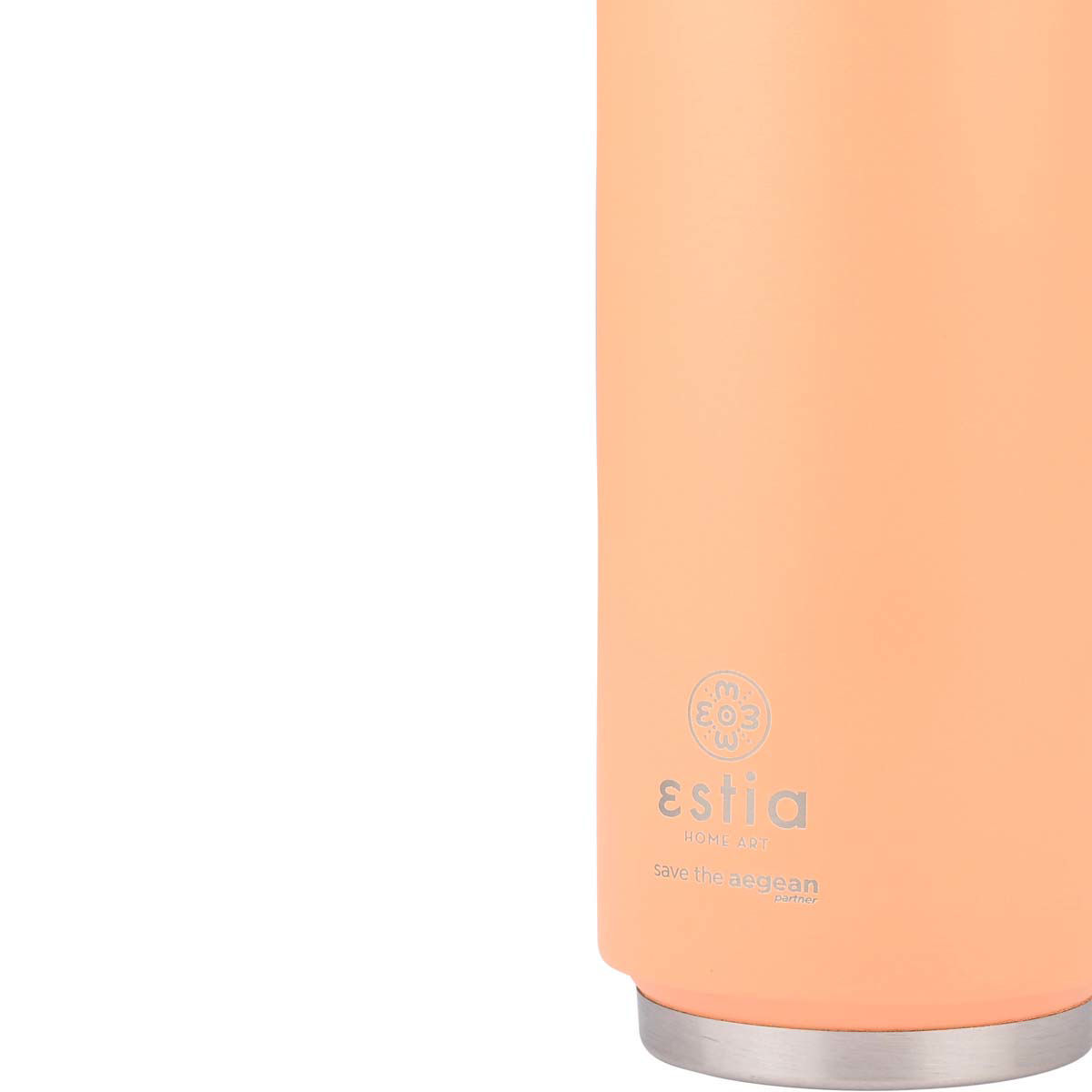 ESTIA ΘΕΡΜΟΣ TRAVEL CUP SAVE THE AEGEAN 500ml PEACH FUZZ - Image 3