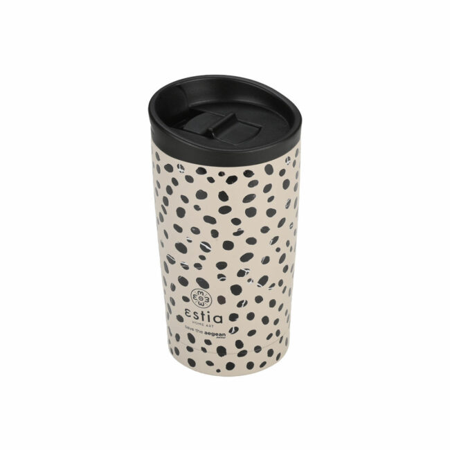 Alternative view of ESTIA ΘΕΡΜΟΣ TRAVEL MUG SAVE THE AEGEAN 350ml LEOPARD TAUPE