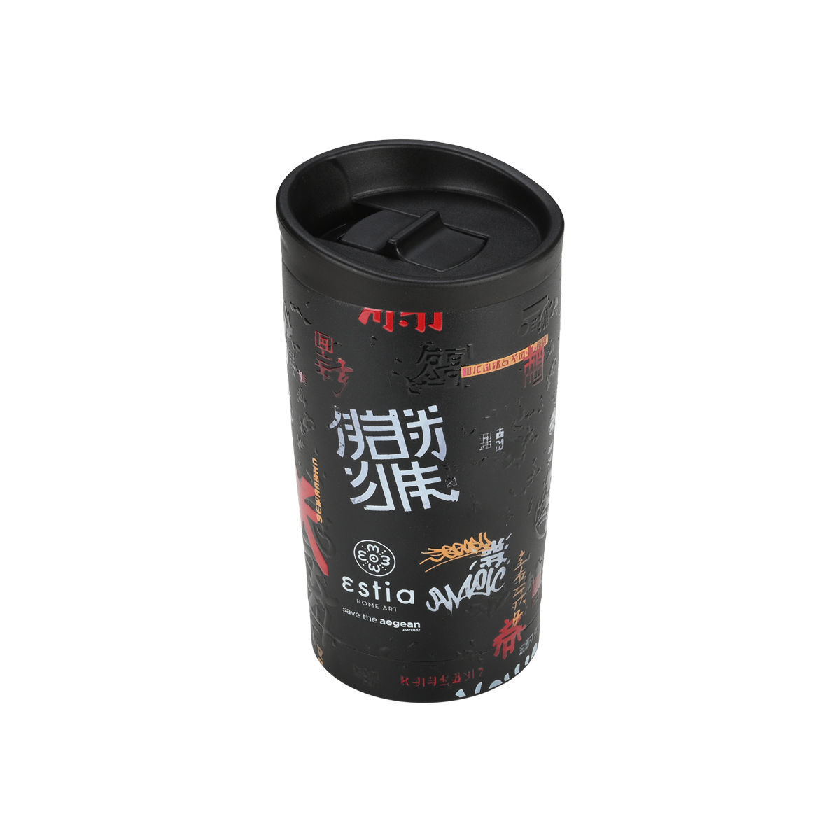 ESTIA ΘΕΡΜΟΣ TRAVEL MUG SAVE THE AEGEAN 350ml TOKYO UNDERGROUND - Image 2