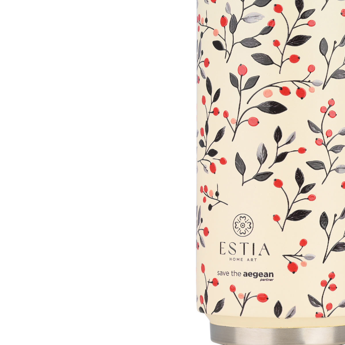 ESTIA ΘΕΡΜΟΣ TRAVEL CUP SAVE THE AEGEAN 500ml BLOOM BEIGE - Image 2