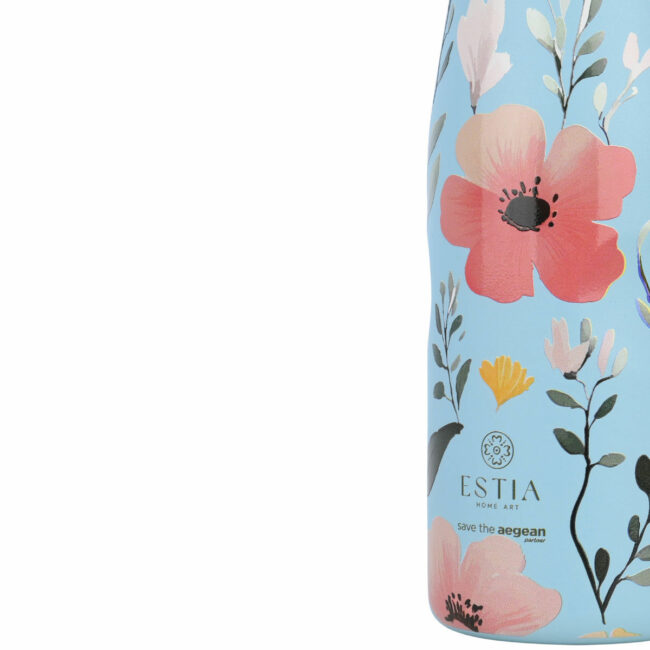 Alternative view of ESTIA ΘΕΡΜΟΣ TRAVEL FLASK SAVE THE AEGEAN 500ml SKY GARDEN