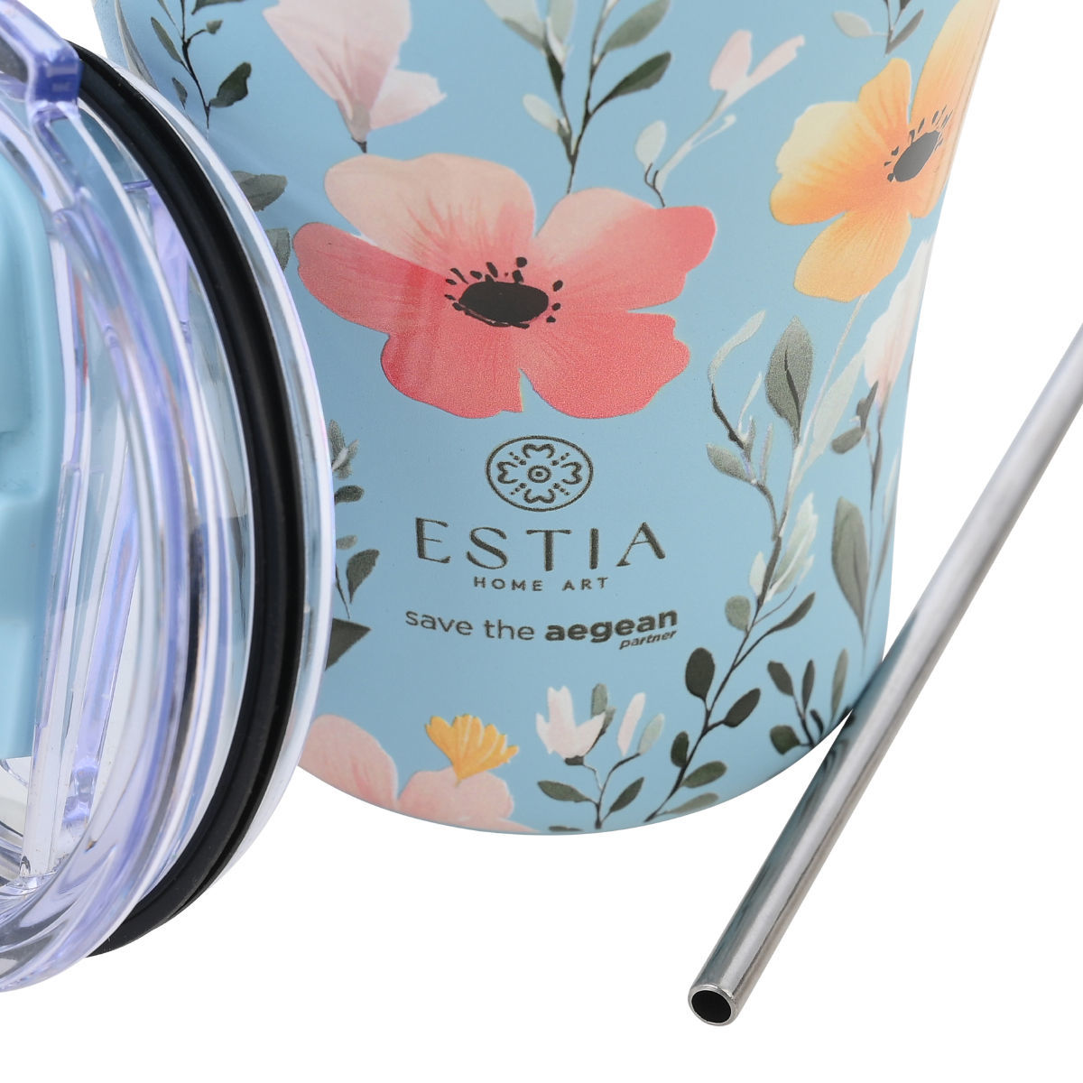 ESTIA ΘΕΡΜΟΣ COFFEE MUG SAVE THE AEGEAN 350ml SKY GARDEN - Image 2