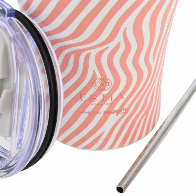 Alternative view of ESTIA ΘΕΡΜΟΣ COFFEE MUG SAVE THE AEGEAN 350ml SOFT RIPPLE