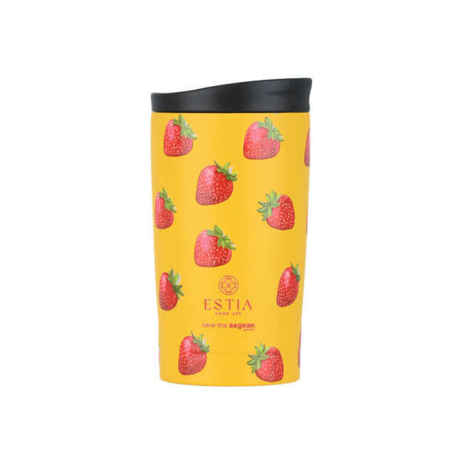 ESTIA ΘΕΡΜΟΣ TRAVEL MUG SAVE THE AEGEAN 350ml BERRY BRIGHT