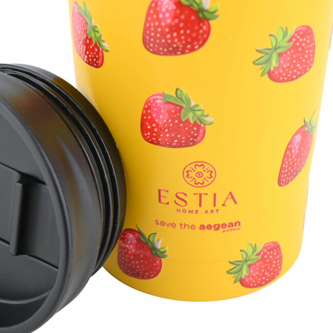 Alternative view of ESTIA ΘΕΡΜΟΣ TRAVEL MUG SAVE THE AEGEAN 350ml BERRY BRIGHT