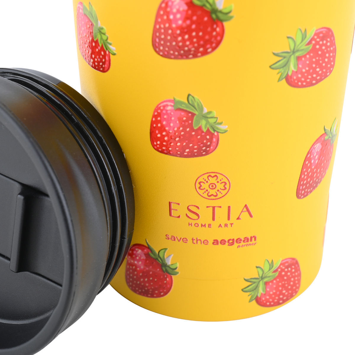 ESTIA ΘΕΡΜΟΣ TRAVEL MUG SAVE THE AEGEAN 350ml BERRY BRIGHT - Image 2