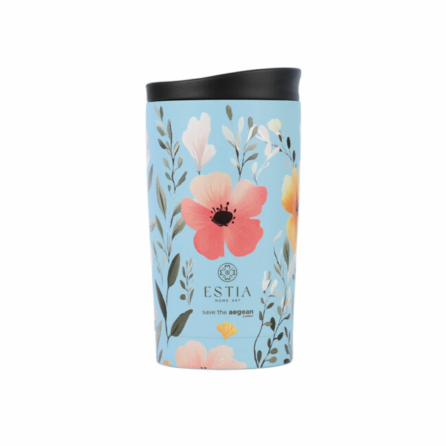 ESTIA ΘΕΡΜΟΣ TRAVEL MUG SAVE THE AEGEAN 350ml SKY GARDEN