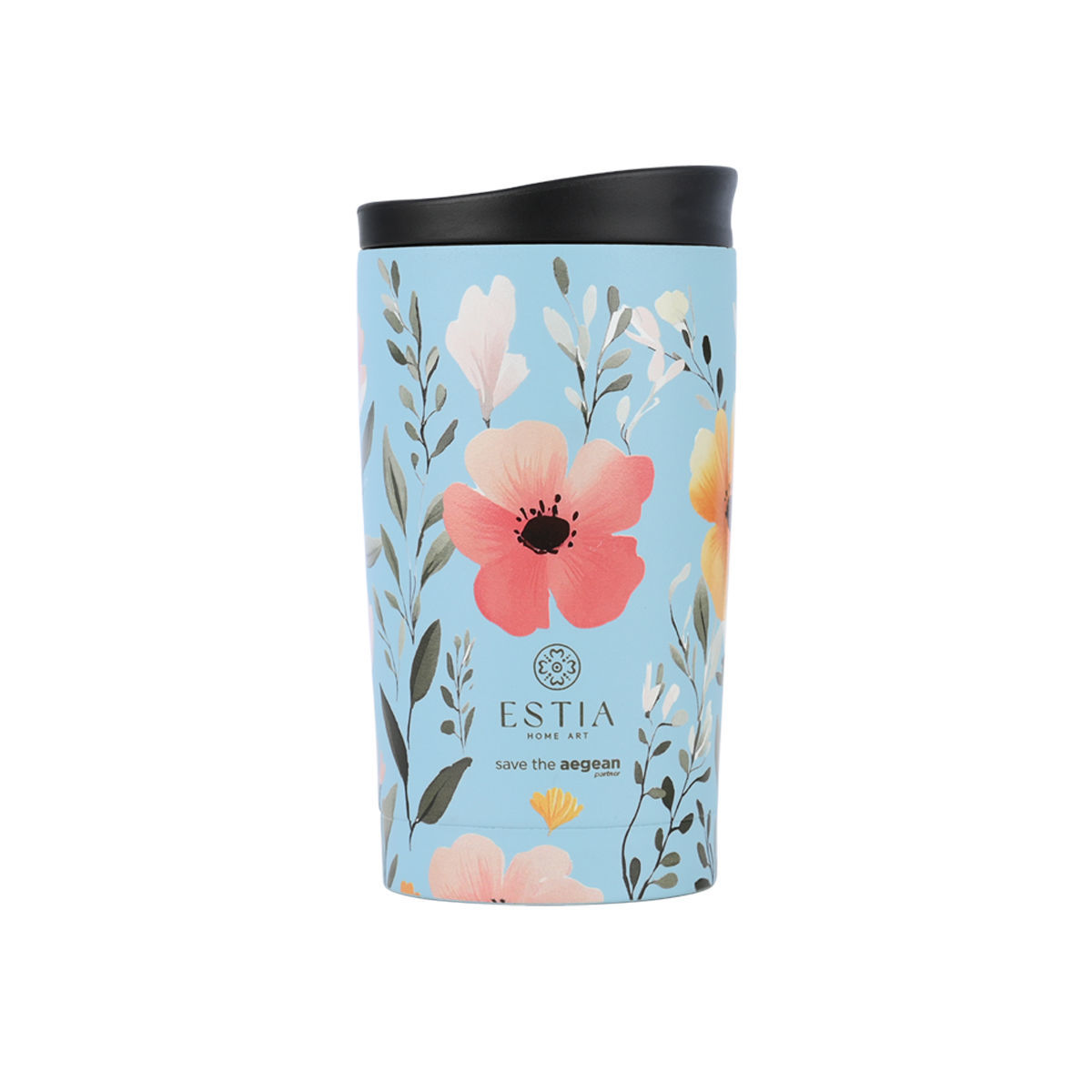 ESTIA ΘΕΡΜΟΣ TRAVEL MUG SAVE THE AEGEAN 350ml SKY GARDEN