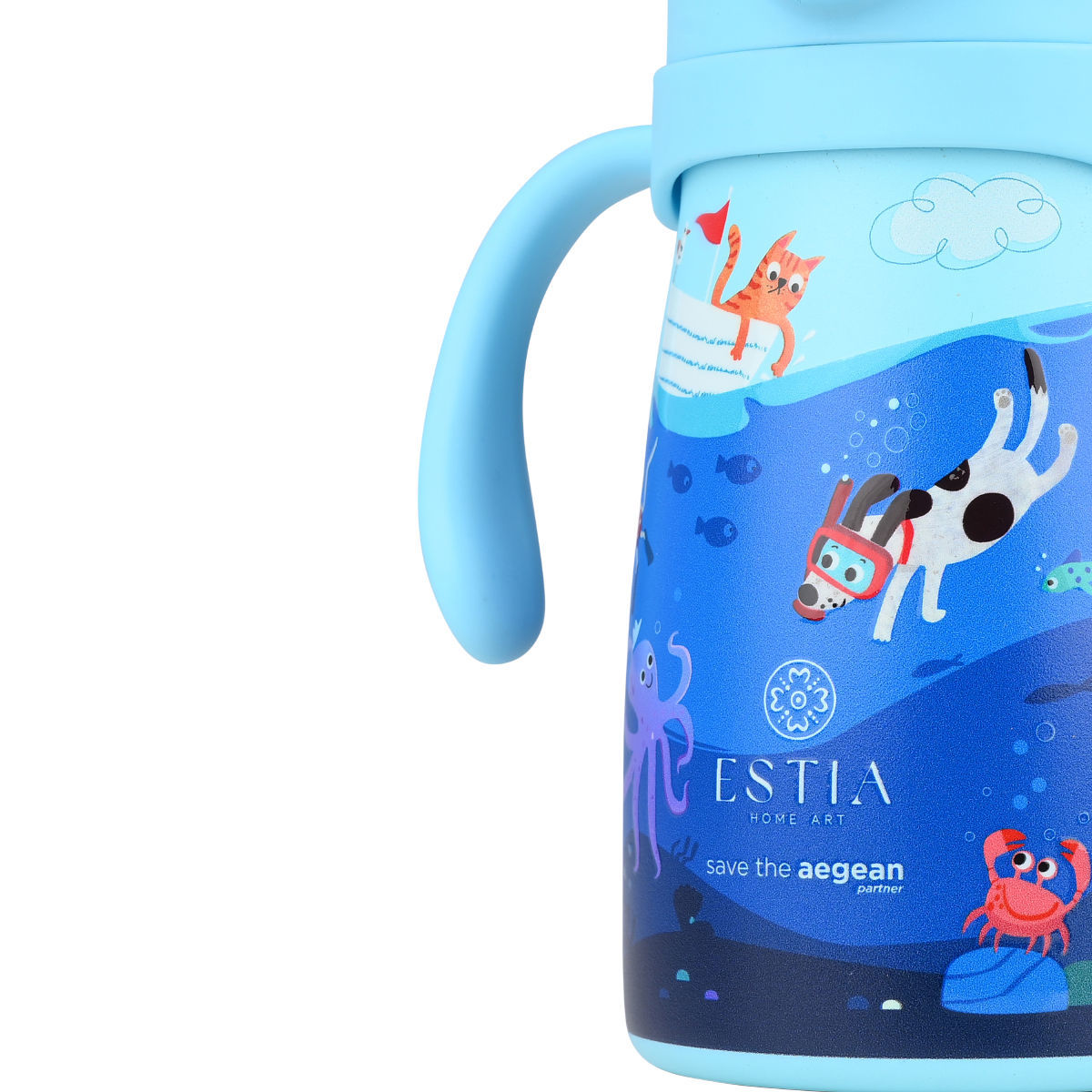 ESTIA ΘΕΡΜΟΣ ΠΑΙΔΙΚΟ BUBBLE BOTTLE SAVE THE AEGEAN 300ml OCEAN PLAY - Image 3