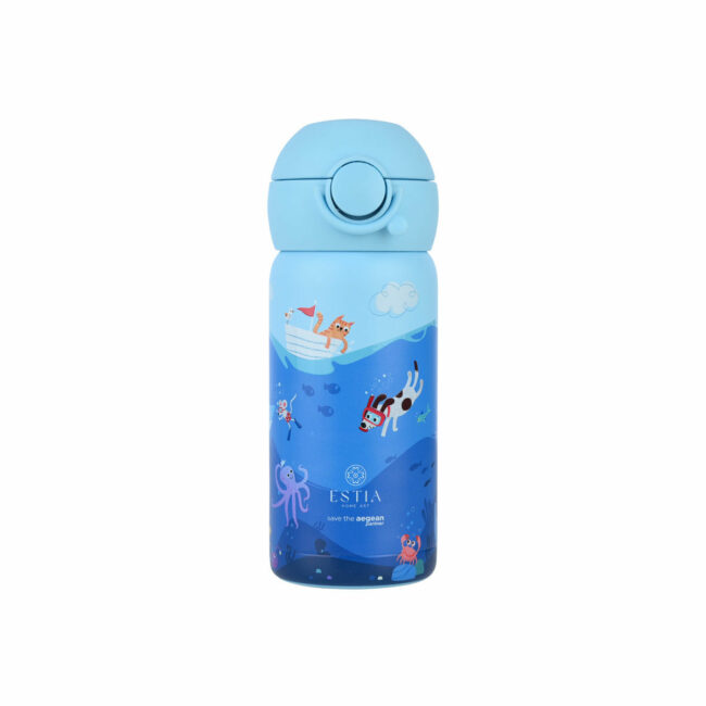 ESTIA ΘΕΡΜΟΣ ΠΑΙΔΙΚΟ WONDER BOTTLE SAVE THE AEGEAN 350ml OCEAN PLAY