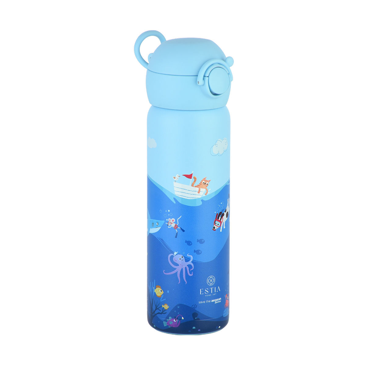 ESTIA ΘΕΡΜΟΣ ΠΑΙΔΙΚΟ WONDER BOTTLE SAVE THE AEGEAN 500ml OCEAN PLAY - Image 2