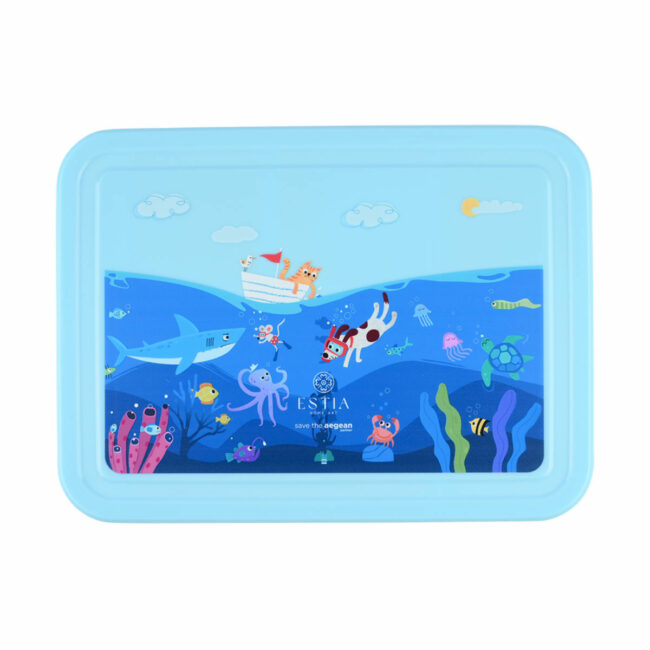 Alternative view of ESTIA ΠΑΙΔΙΚΟ ΦΑΓΗΤΟΔΟΧΕΙΟ SAVE THE AEGEAN 1330ml ΜΕ 5 ΘΗΚΕΣ OCEAN PLAY