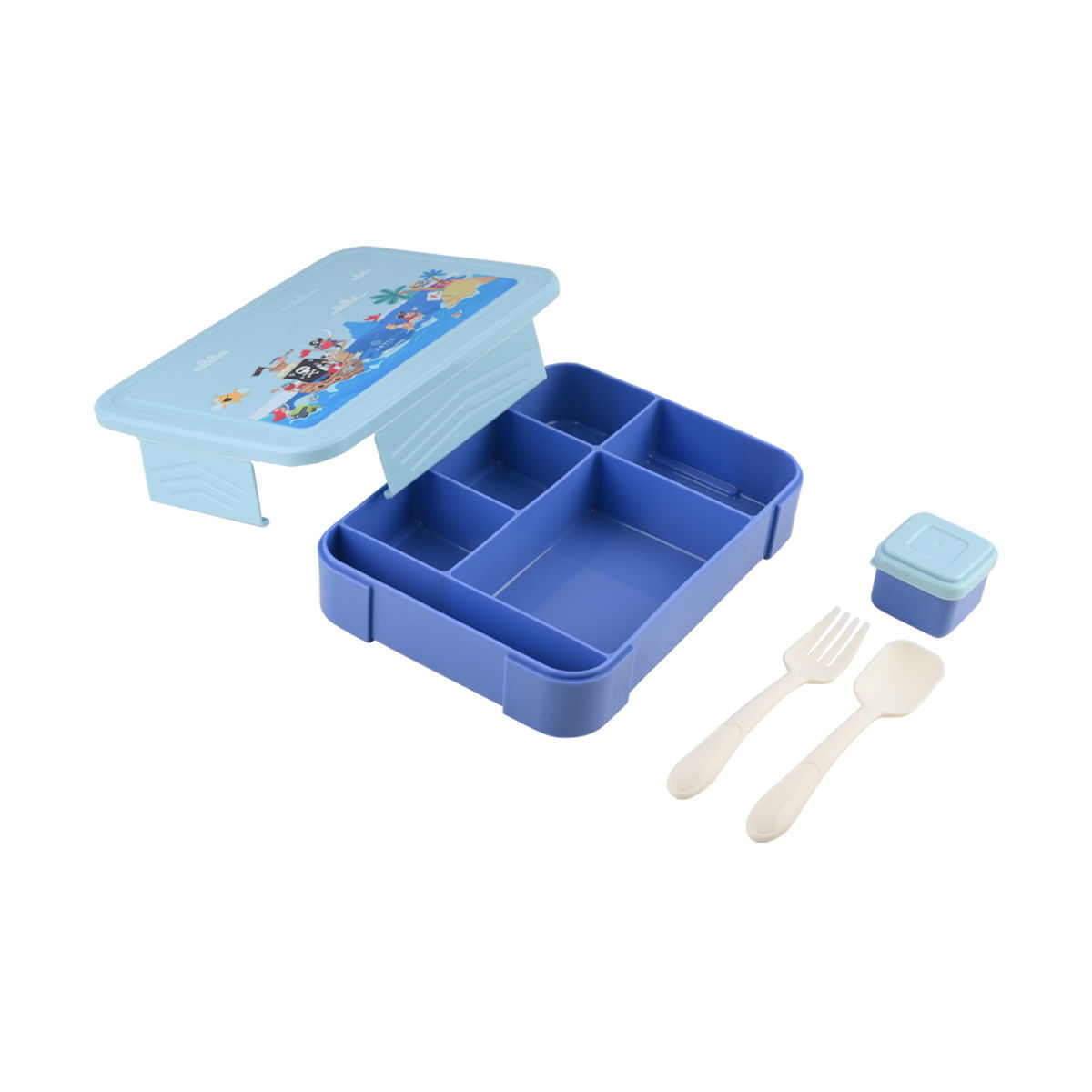 ESTIA ΠΑΙΔΙΚΟ ΦΑΓΗΤΟΔΟΧΕΙΟ SAVE THE AEGEAN 1330ml ΜΕ 5 ΘΗΚΕΣ TREASURE QUEST - Image 3