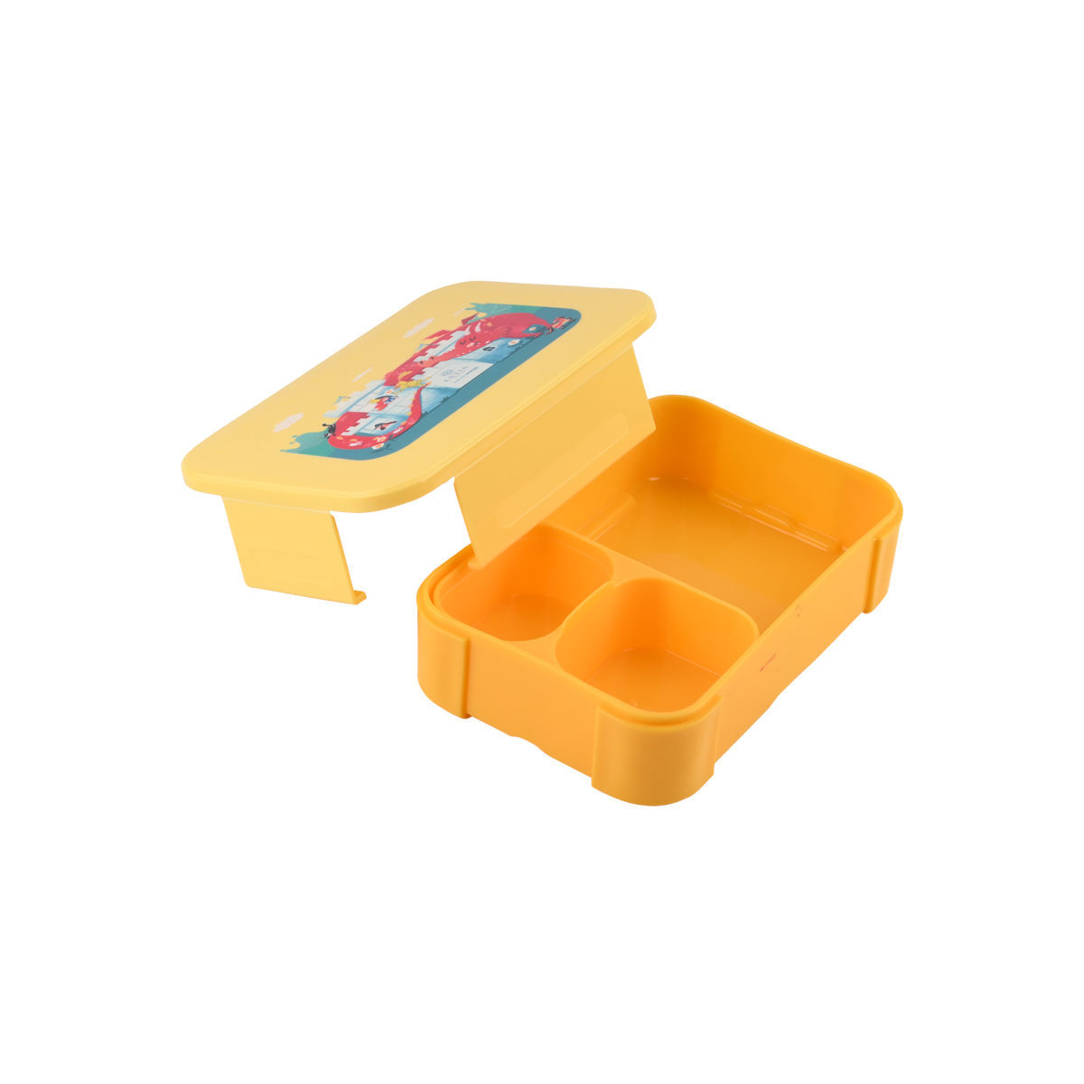 ESTIA ΠΑΙΔΙΚΟ ΦΑΓΗΤΟΔΟΧΕΙΟ SAVE THE AEGEAN 900ml ΜΕ 2 ΑΠΟΣΠΩΜ. ΘΗΚΕΣ FORTRESS DRAGON - Image 3