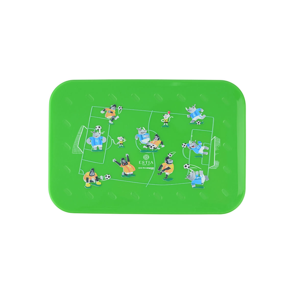 ESTIA ΠΑΙΔΙΚΟ ΦΑΓΗΤΟΔΟΧΕΙΟ SAVE THE AEGEAN 900ml ΜΕ 2 ΑΠΟΣΠΩΜ. ΘΗΚΕΣ JUNGLE KICK - Image 2