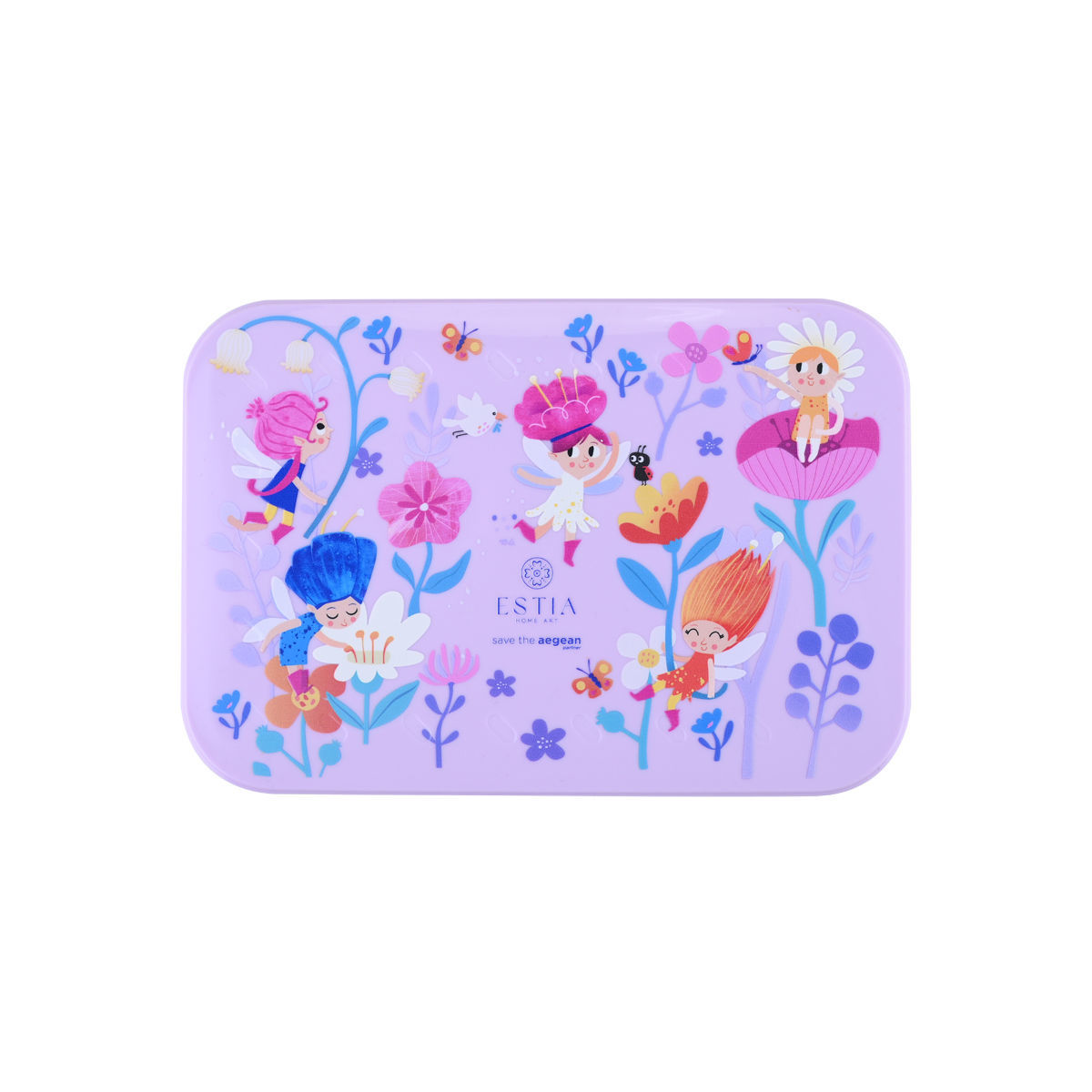 ESTIA ΠΑΙΔΙΚΟ ΦΑΓΗΤΟΔΟΧΕΙΟ SAVE THE AEGEAN 900ml ΜΕ 2 ΑΠΟΣΠΩΜ. ΘΗΚΕΣ FAIRY TALES - Image 2