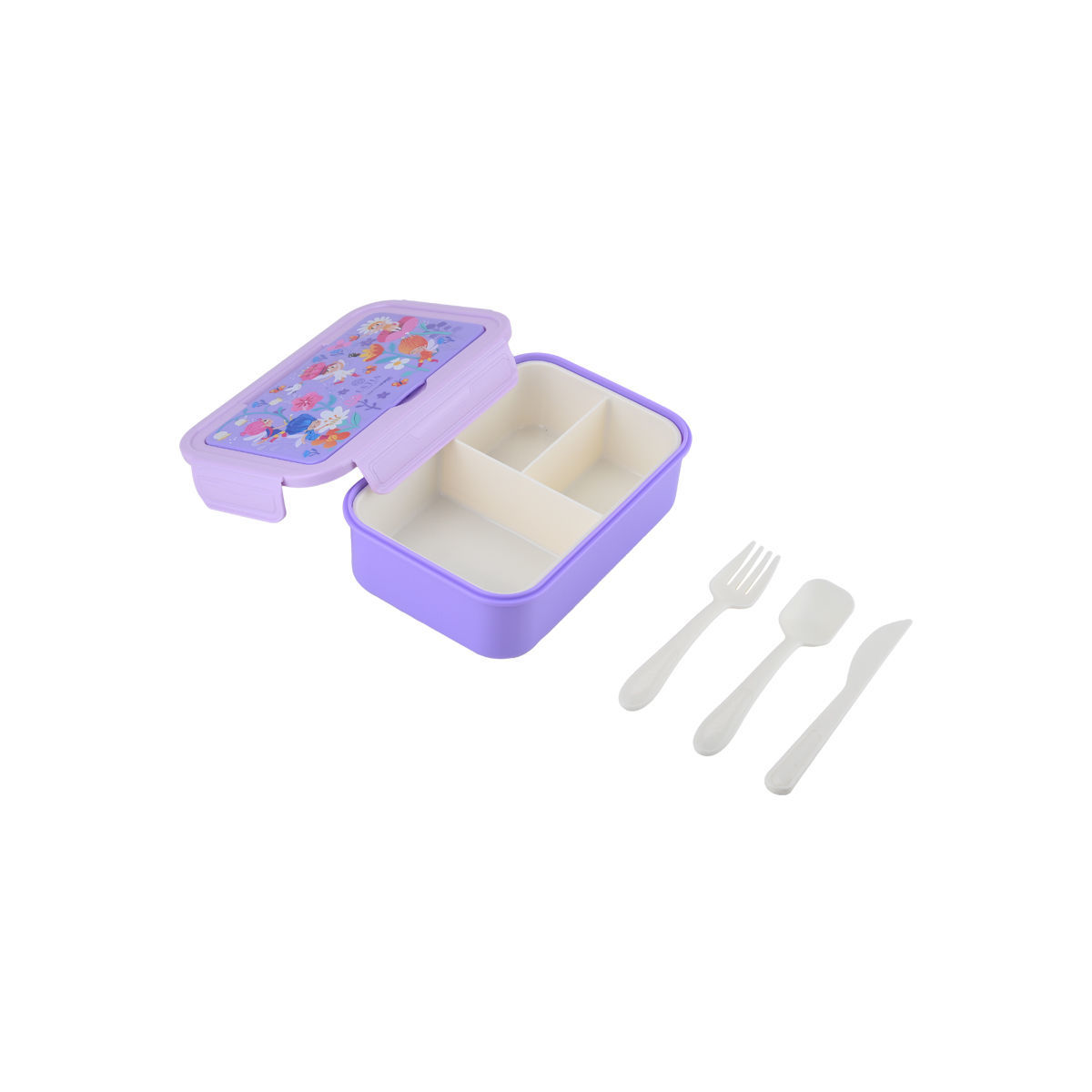 ESTIA ΠΑΙΔΙΚΟ ΦΑΓΗΤΟΔΟΧΕΙΟ SAVE THE AEGEAN 1400ml ΜΕ 3 ΘΗΚΕΣ FAIRY TALES - Image 3