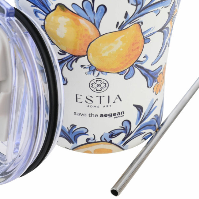 Alternative view of ESTIA ΘΕΡΜΟΣ COFFEE MUG SAVE THE AEGEAN 350ml AMALFI COAST