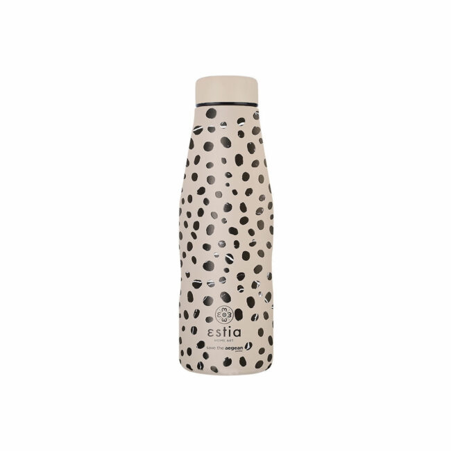 Alternative view of ESTIA ΘΕΡΜΟΣ TRAVEL FLASK SAVE THE AEGEAN 500ml LEOPARD TAUPE