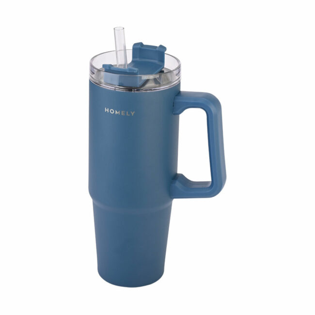 Alternative view of ΘΕΡΜΟΣ STRAW TUMBLER 900ml INDIGO BLUE