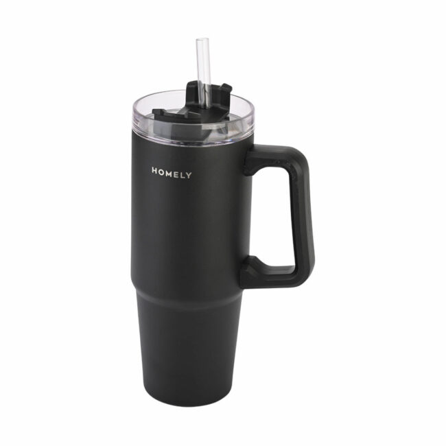 Alternative view of ΘΕΡΜΟΣ STRAW TUMBLER 900ml MIDNIGHT BLACK