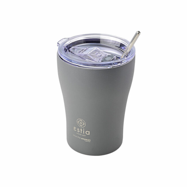 Alternative view of ESTIA ΘΕΡΜΟΣ COFFEE MUG SAVE THE AEGEAN 350ml FJORD GREY