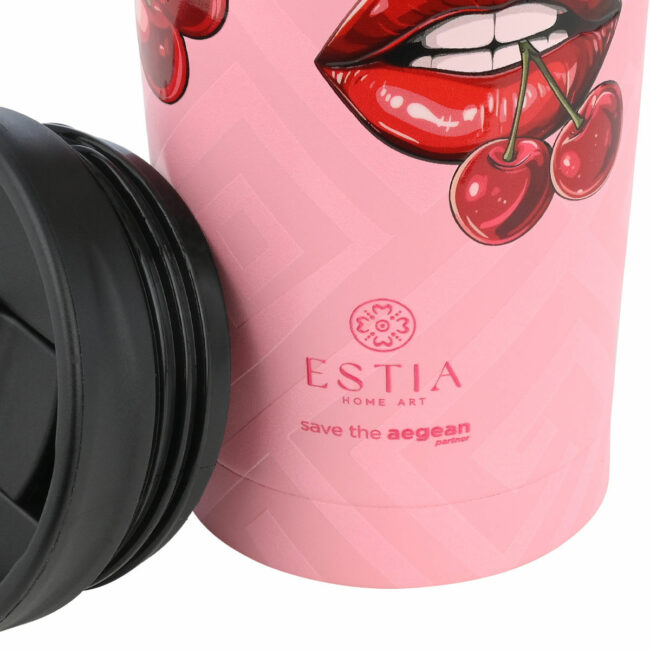 Alternative view of ESTIA ΘΕΡΜΟΣ TRAVEL MUG SAVE THE AEGEAN 350ml BLUSH POP