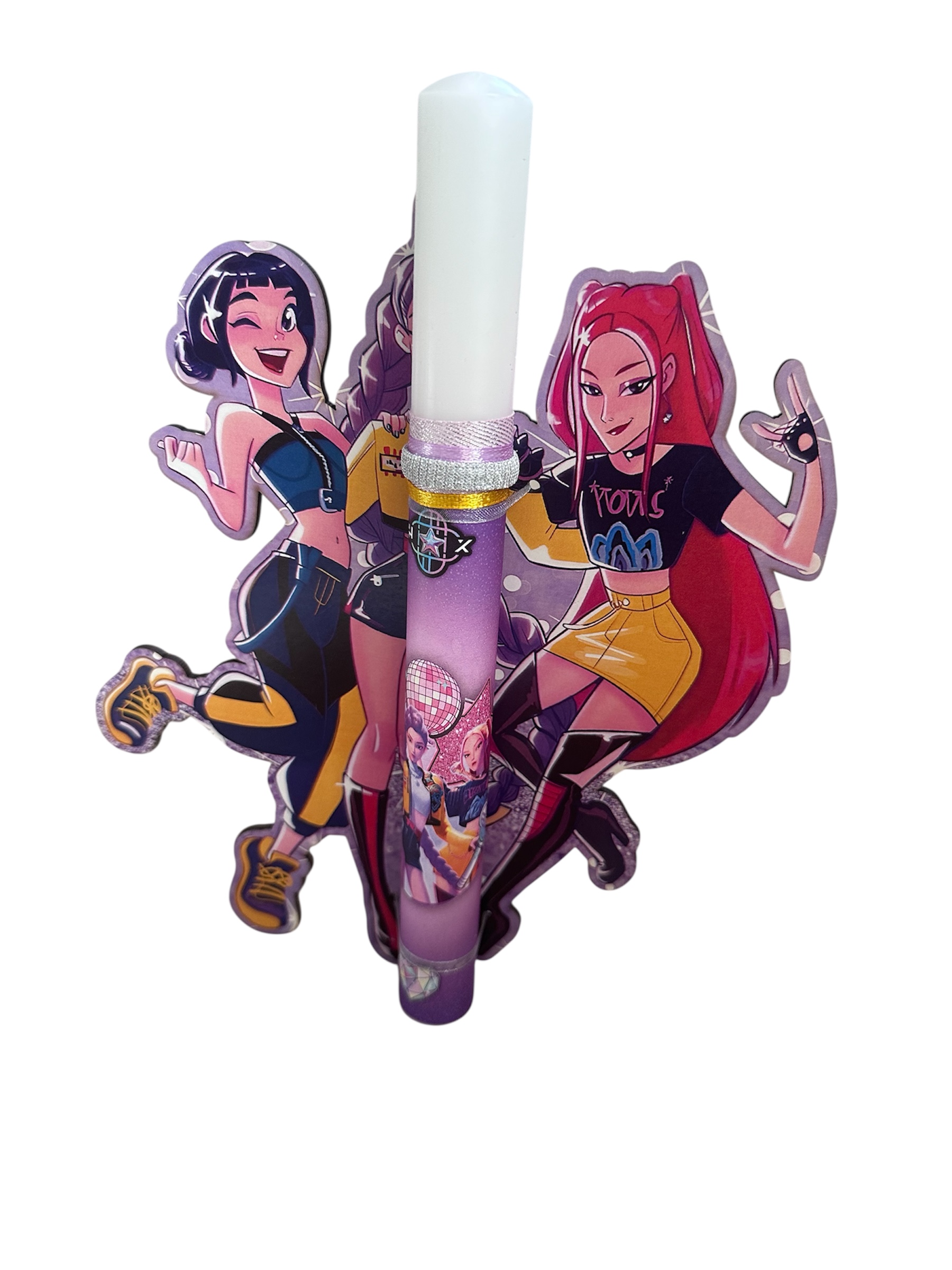 K pop Λαμπάδα με καδράκι