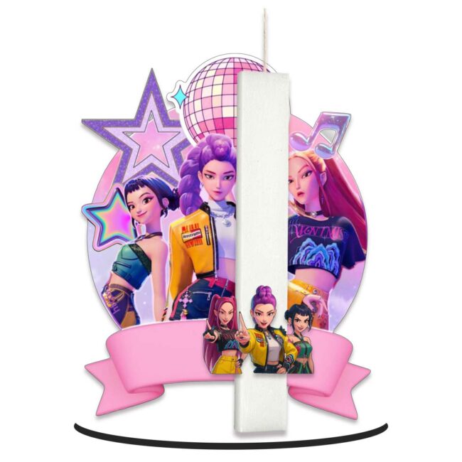 Λαμπάδα Music Idols OEM με ξύλινο κάδρο με βάση   – k pop