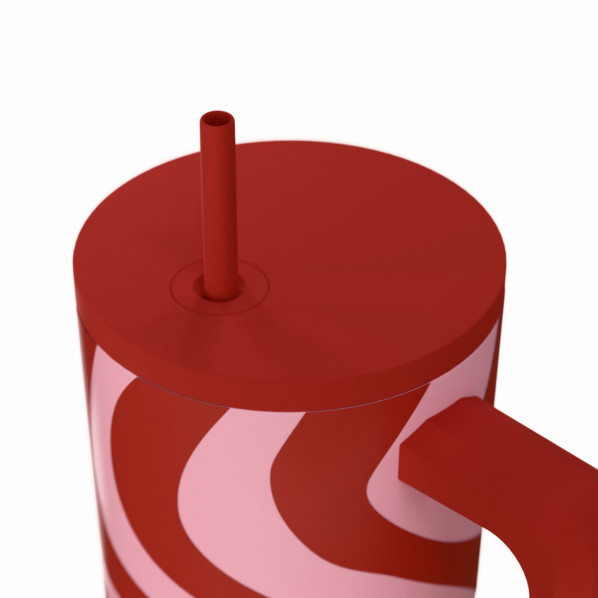 ESTIA ΘΕΡΜΟΣ STRAW TUMBLER XL SAVE THE AEGEAN 900ml CORAL WAVES - Image 3