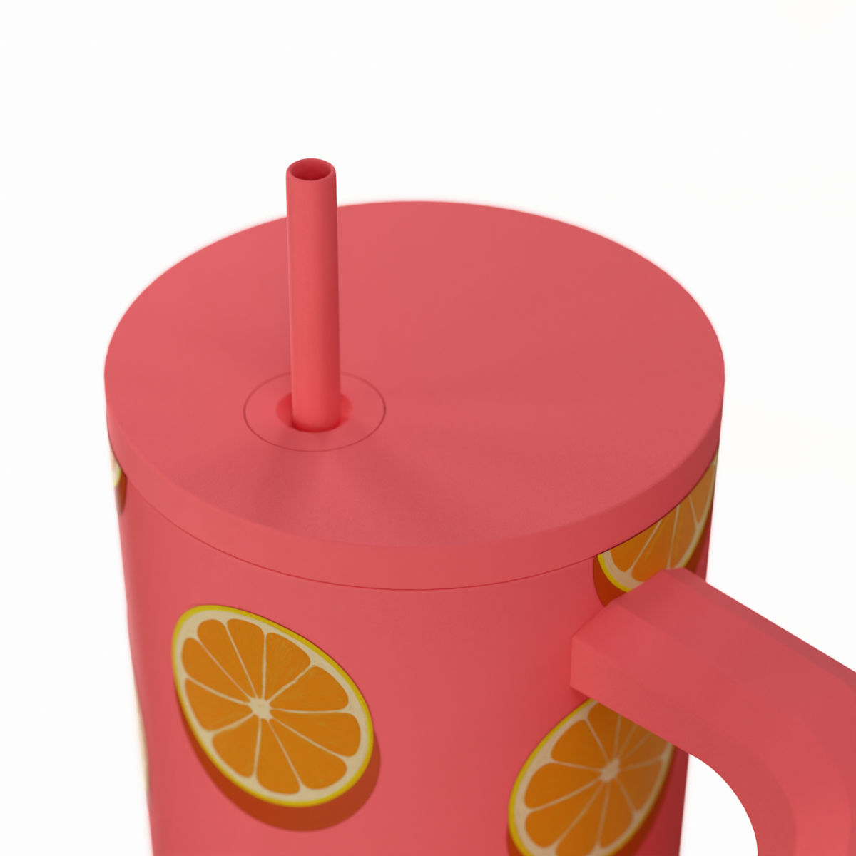 ESTIA ΘΕΡΜΟΣ STRAW TUMBLER XL SAVE THE AEGEAN 900ml ORANGE POP - Image 3