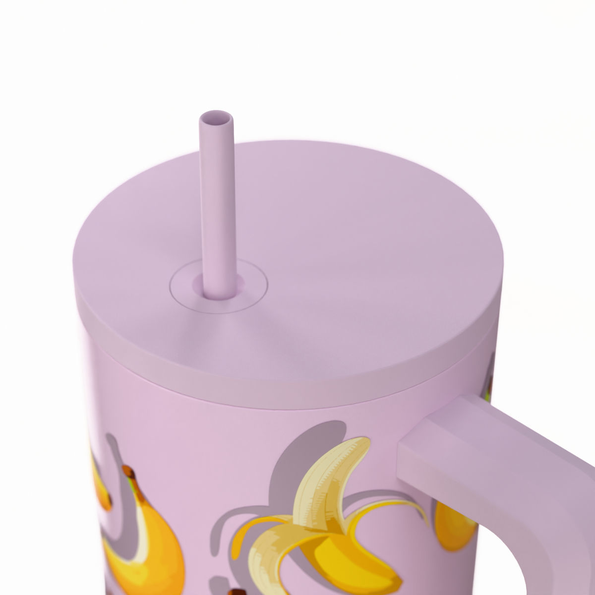 ESTIA ΘΕΡΜΟΣ STRAW TUMBLER XL SAVE THE AEGEAN 900ml BANANA MOOD - Image 3